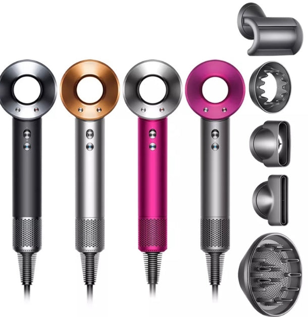 Dyson HD08 Supersonic Hair Dryer – Fast Drying, No Heat Damage, Frizz Control & 5 Styling Attachments