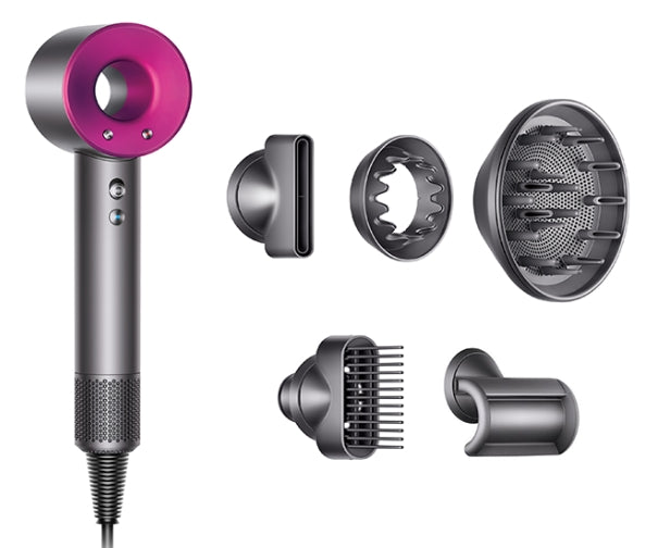 Dyson HD08 Supersonic Hair Dryer – Fast Drying, No Heat Damage, Frizz Control & 5 Styling Attachments