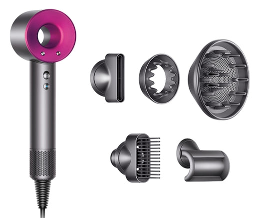 Dyson HD08 Supersonic Hair Dryer – Fast Drying, No Heat Damage, Frizz Control & 5 Styling Attachments